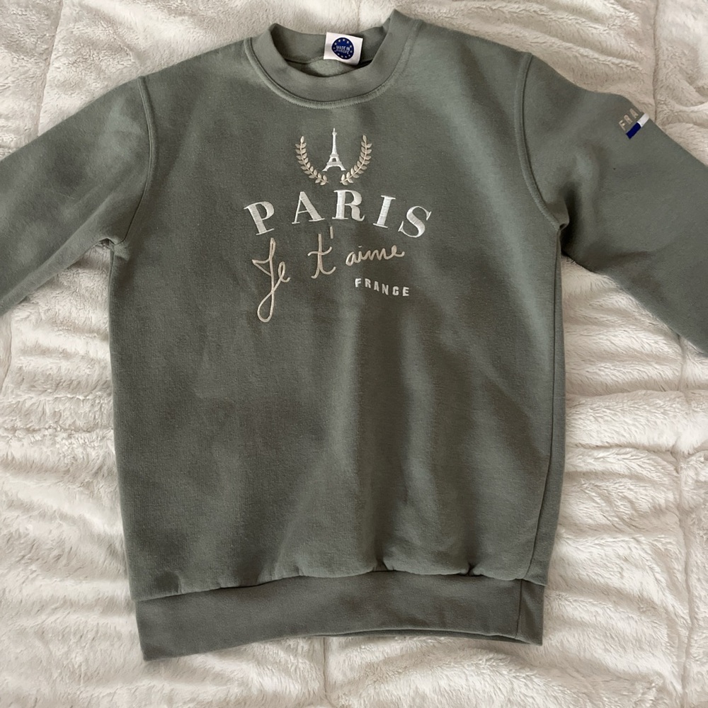 Green Paris Je T'aime Sweatshirt